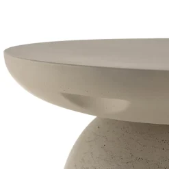 Table basse ronde effet béton HECTOR