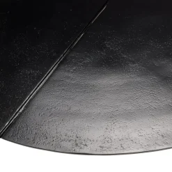 Table basse ronde en Aluminium JAMES Noir mat