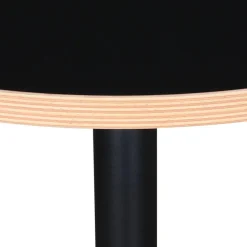 Table bistrot ronde 'YOGI' noire