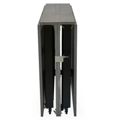 Table console extensible Nefertiti Effet béton ciré gris