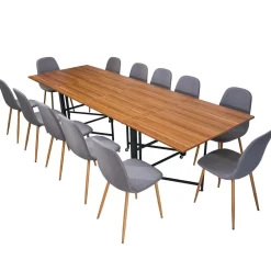 Table console extensible Nefertiti Bois noisette