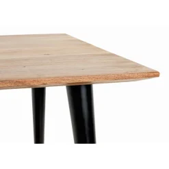 Table d'appoint plateau en bois massif d'acacia naturel