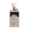 Table d'appoint avec 2 tiroirs COLIMA 1 naturel