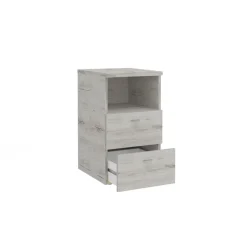 Table d'appoint avec 2 tiroirs COLIMA 1 naturel