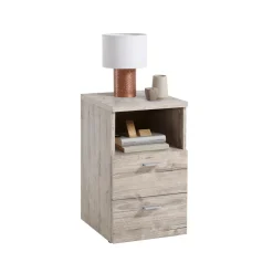 Table d'appoint avec 2 tiroirs COLIMA 1 naturel