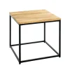Table d'appoint carré plateau chène