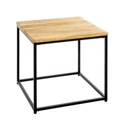Table d'appoint carré plateau chène