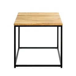 Table d'appoint carré plateau chène