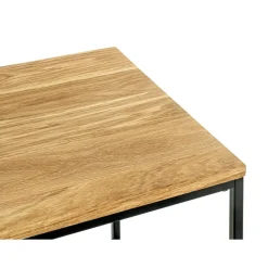 Table d'appoint carré plateau chène