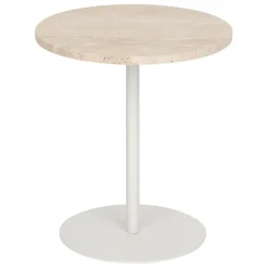 Table d'appoint Celen travertin blanc