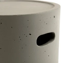 Table d'appoint de jardin ronde 40x40 cm béton