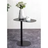 Table d'appoint design en métal noir