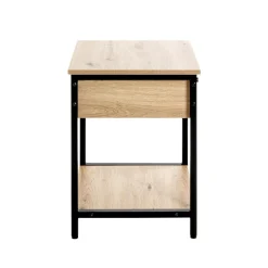 Table d'appoint double niveaux tiroir integré