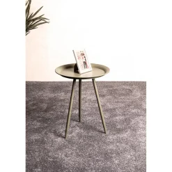 Table d'appoint en métal vert modèle mini
