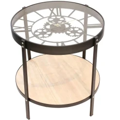 Table D’Appoint Horloge 50.5x50.5x49cm