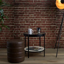 Table D’Appoint Horloge 50.5x50.5x49cm