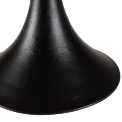 Table d’appoint plateau en Manguier et pied évasé Noir mat JAMES