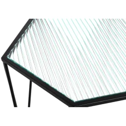 table d'appoint plateaux en verre trempé décoratif