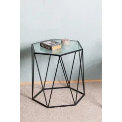 table d'appoint plateaux en verre trempé décoratif