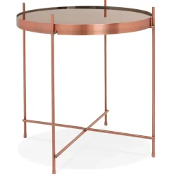 Table d'appoint pliable 'KOLOS' couleur cuivre