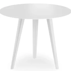 Table d'appoint ronde Bipolart Métal Blanc