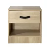 Table de chevet 1 tiroir et 1 niche en bois Beige