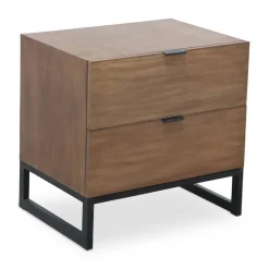 Table De Chevet 2 tiroirs Panara Chêne Clair