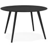 Table de cuisine ronde 'AMY' noire