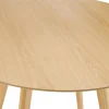 Table de cuisine ronde 'MIDY' finition naturelle style scandinave
