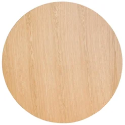 Table de cuisine ronde 'MIDY' finition naturelle style scandinave