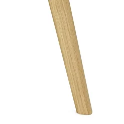 Table de cuisine ronde 'MIDY' blanche style scandinave