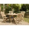 Table de jardin 4/5 personnes - à rabats papillon en bois Teck