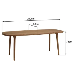 Table de jardin en bois d'Angélique huilé