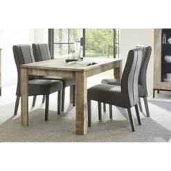 Table de repas 180 cm MANGO décor chene