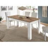 Table de repas 180cm en panneaux de particules blanc
