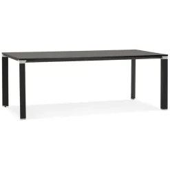 Table de réunion ou à manger design 'XLINE' en bois noir