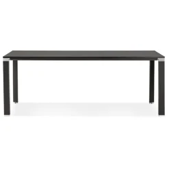 Table de réunion ou à manger design 'XLINE' en bois noir
