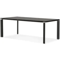 Table de réunion ou à manger design 'XLINE' en bois noir