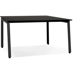 Table de réunion ou bureau bench noir 'AMADEUS SQUARE'