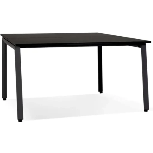 Table de réunion ou bureau bench noir 'AMADEUS SQUARE'