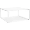 Table de réunion ou bureau bench blanc
