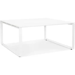 Table de réunion ou bureau bench blanc