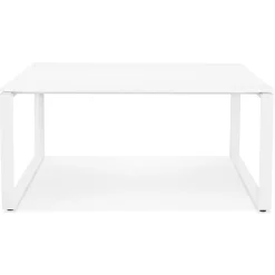 Table de réunion ou bureau bench blanc