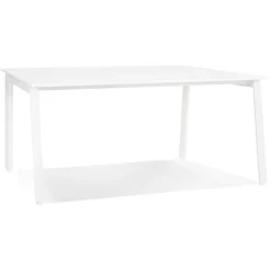 Table de réunion ou bureau bench blanc 'AMADEUS SQUARE'