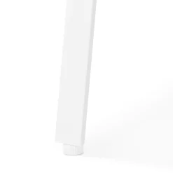 Table de réunion ou bureau bench 'AMADEUS SQUARE' en bois finition naturelle et métal blanc