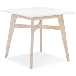 Table De Salle à Manger Blanche Design STEFFIE Style Scandinave