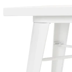 Table De Salle à Manger Blanche Design COLOC Style Industriel