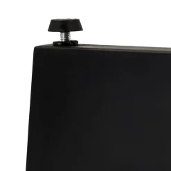 Table de salle à manger ronde 'LULU' en bois et métal noir