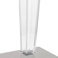 Table de terrasse carrée 'LIMPID' noire intérieur et extérieur