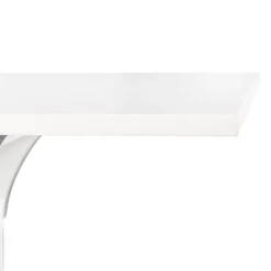 Table de terrasse carrée 'LIMPID' blanche intérieur et extérieur